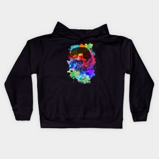 Johnny Cash - Paint  Splash Color Kids Hoodie